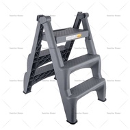 💙Ready Stock💛Car Wash Stool Car Foldable Step Ladder 2/3 Steps Ladder Plastic Portable Step Ladder