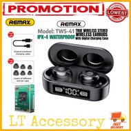 Remax TWS-41 Wireless Earbuds With Digital Charging Case Remax True Wireless Stereo Earphone