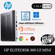 HP ELITEDESK 800 G5 MINI PC DESKTOP I5-9500 8GB 16GB RAM / 120GB 240GB 512GB SSD WINDOWS 11 PRO