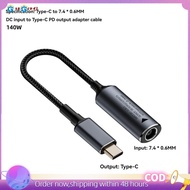 gangong140W DC Laptop Charger 5V 9V 20V DC 7.4x0.6mm Female to USB C Type C PD Power Adapter Convert