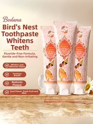Bodana Birds Nest Toothpaste Fluoride Free Whitening Freshens Breath Removes Yellowing No Fluoride G