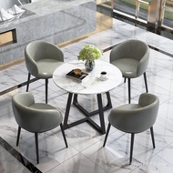 Slate Combination Rock Round Table Leisure Office Reception Commercial Negotiation Small Apartment T