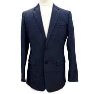 成色極佳 ▼ DIOR Homme 633C720A5084 羊毛真絲單排扣修身西裝外套，海軍藍，48碼，義大利製造，正品男士外套