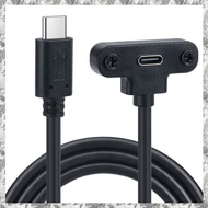 [I O J E] USB-C Male to Female 3.1 Type C Extension Cable with 480Mbps Data Charging Port Panel Moun