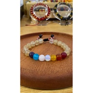 Tridatu Cakra 7 Crystal Stone Bracelet with Sedana Hair - Chakra Energy Bracelet for Business and Fo