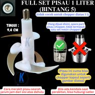 Pisau Blender Kapsul bintang 5 sparepart Mata Pisau Chopper Spare Part