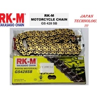 ✅100% ORIGINAL 428 RKM CHAIN 428X132 RKM RACING CHAIN 428 GOLD RANTAI RKM 428 RANTAI 428 GOLD EMAS 4