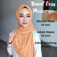 TUDUNG BAWAL LAZY MOSSCREPE