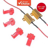 2 Set Load Resistor 25W 50W Aluminum Shell Power Resistor 5ohm 6ohm 8ohm 10ohm 24ohm 50ohm 100ohm fo