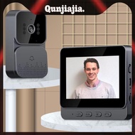2.4G Video Doorbell IR Night Vision Eye Peephole Camera 1080P for Indoor Outdoor