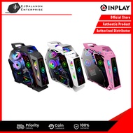 Inplay Thunder 01 | Black | White | Pink Robot Design Mcro ATX Case + Light Panel | EJDalanon Enterp