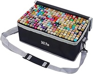 VBESTARTLY 262 Colors Alcohol Markers with Base, Permanent Dual Tip Art Markers for Adults Anime Col