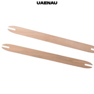 UAENAU Weaving Loom, 30*2.3cm Log Color Weaving Tools, Loom 2pcs Wood Weaving Accessories DIY Crafts