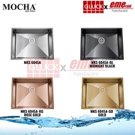 MOCHA Hand-Made Undermount Stainless Steel NANO Kitchen Sink (MKS 6045A/BL/GD/RS)