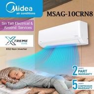 Midea Xtreme Cool 1.0hp non inverter Air Conditioner MSAG R32
