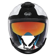 CYRIL R18 Open Face Motorcycle Helmet Double Visor and Washable Lining Dot Approved Helmets Motorcyc