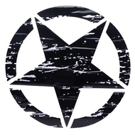 19.7in Car Body Sticker Black Star Decoration For Jeep F150 Wrangler Rubicon JK CJ TJ YJ