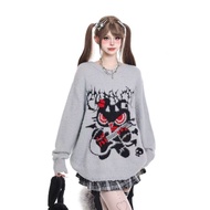 Y2k Sweater y2k Sweater y2k Top Asian Culture Wear Knitted Sweater Knitted Top Sweater Jacket Mine T