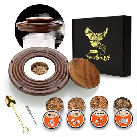 Cocktail Smoker Kit,Smoking Set ,Old Fashioned Whiskey Smoker Drinks Kit,Cocktail Accessories for Wh