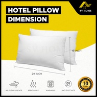 SV Home Pillow White Bantal Putih Hotel Grade Pillow 17"x27" 19"x29"