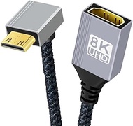 chenyang 8K HDMI 2.1 Cable,Mini HDMI to HDMI 8K@60Hz 4K@120Hz 48Gbps Ultra High Speed Gold Plated Br