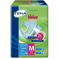 TENA VALUE TAPE DIAPERS SIZE M (12S)