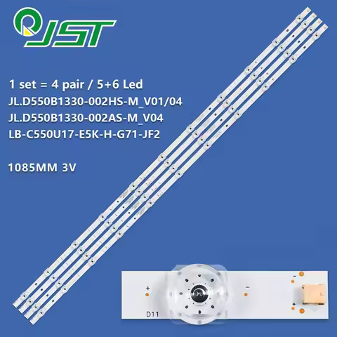 4pcs LED PT550UD PTC550UD PTV55G50 PTV55G60 LSC550FN11 JL.D550B1330-002AS-M_V04 002HS LB-C550U17-E5K