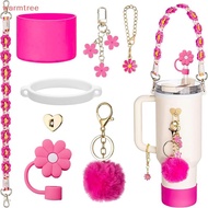 (warmtree) Stanley Cup Accessories Set Including Silicone Straw Cover, Silicone Boot, Water Bottle H