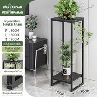 Furniture Rak Bunga Pot Minimalis Besi Tahan Karat dengan Alas Anti Selip - Desain Modern
