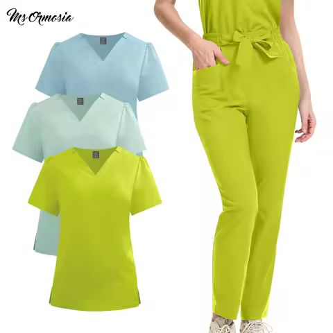 New Surgery Workwear Dentist Work Clothes Woman Soft Medical Uniform Pet Store Work Wear Medical Doc