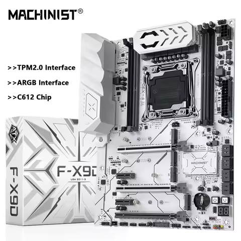 New Product MACHINIST F-X9D X99 Motherboard Support ARGB TPM2.0 DDR4 RAM LGA2011-3 CPU C612 Chip Fou