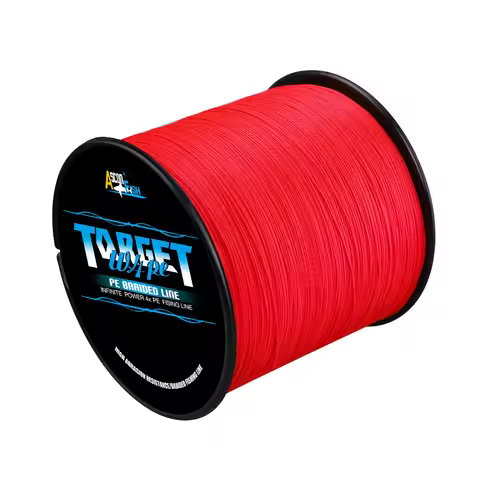 Braided Wire Fishing Line 4 Strand 500M 1000M Super Red Color Never Come Off 2 4 6 8 100LBS 0.06mm 0