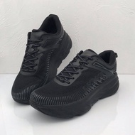 New Hoka one one Bondi 7 Shock Absorption Road Running Shoes Bondi7 Non-Slip Thick-Soled Cushioning Sports Pure Black Couple Old Shoes