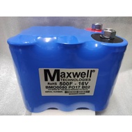 Super capacitor Maxwell (500F 16V) screw type , supercapacitor， car super kapasitor