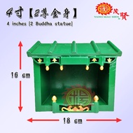 YMS Led新款 大二爷伯青屋 金身屋 神像屋 (4 6寸) 孝子爷 金钱伯 阴神 神屋 Praying Statue House