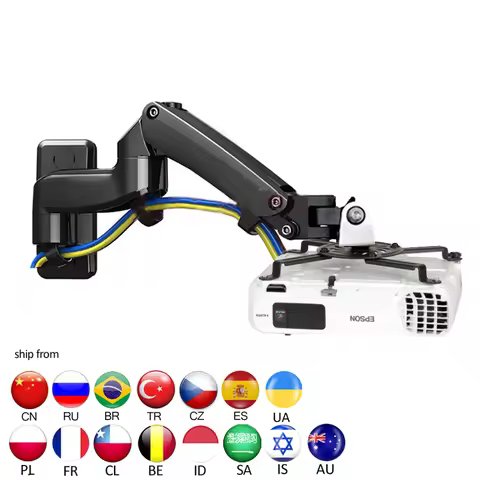F150PR-A 2-7kg 3-12kg Gas spring projector mount wall bracket full motion rotate aluminum with proje