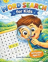 Word Search for Kids Ages 5-8 – 60 Puzzles: Letter Puzzles from Easy to Hard | 20 Themes | with Solu