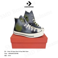 Converse รองเท้าผ้าใบ รุ่น CHUCK 70 SPRAY PAINT HI GREY MULTI COLORS Code: A03433CU3GYMC
