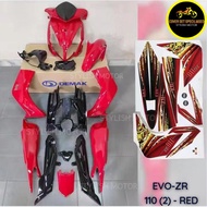 [FREE STICKER] ORIGINAL DEMAK EVO ZR 110 (2) - RED COVER SET
