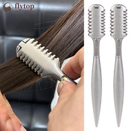 FLYTOP Alloy Double Sided Hair Clipper Hair Salon Hair Thinning Portable Trimming Bangs Trimming Raz