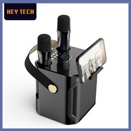 Speaker Karaoke Bluetooth Portabel S882/P889 Mikrofon Nirkabel Ganda 2 Mikrofon Bass Stereo 3D