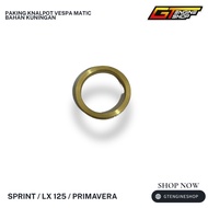 VESPA MATIC EXHAUST GASKET MADE OF BRASS VESPA SPRINT PRIMAVERA LX125 LX150 BRASS EXHAUST GASKET