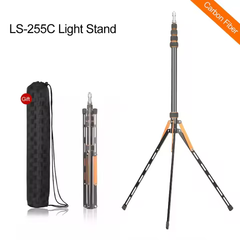 Soonpho 2.2 2.7m Tripod LS-255C LS-285C Photography Light Stand Outdoor Portable Lamp Holder Tripod 