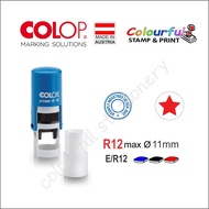 COLOP Round Rubber Stamp Customized Self Inking Printer R12 R17 R24 R30.