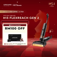 [NO.1 BEST] Dreame H13 FlexReach/H14s Ultra Wet Dry Vacuum | 21,000Pa, 180°Lie-Flat, 90°C Hot Air Wa