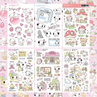 Cute Cartoon Bichon Dog Stickers Korean Kawaii Animal Sticker Hand Account Photo Album Phone Case Ip
