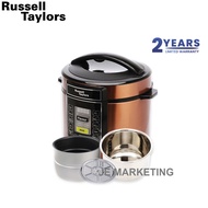 RUSSELL TAYLORS 6L PRESSURE COOKER 2 POTS PC-60