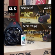 NIKO GL5 (5inch) Tube Speaker/GL8(8inch)/GL12(12inch)Subwoofer Car Tube Speaker OFFICIAL WARRANTY