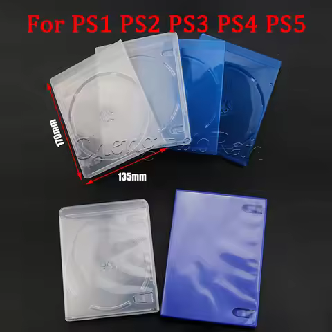1PC For PS1 PS2 PS3 PS4 PS5 Replacement Empty Game CD DVD Box Case for PS4 Game Disc Storage Shell C