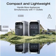 EcoFlow Portable Power Station DELTA 3 Plus, 1024Wh LiFePO4 Battery, Fully Charges in 56 Minutes, 18